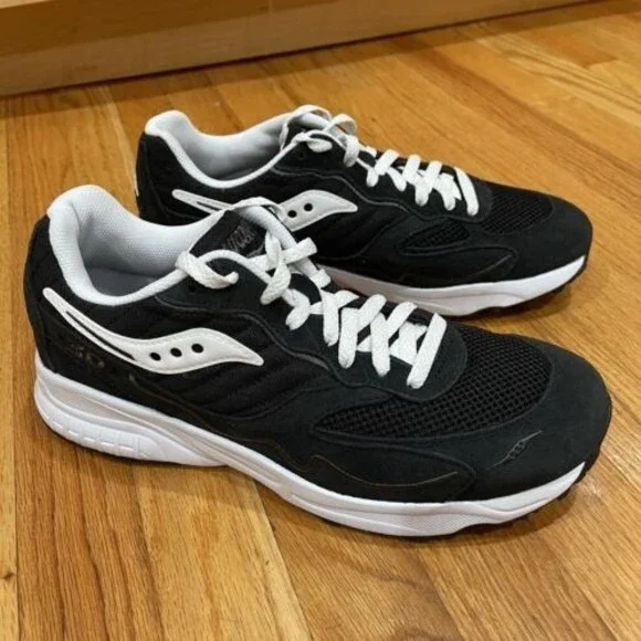 Saucony 3D GRID Hurricane Mens Sneakers Shoes Size 10 Black White EXCELLENT 3D Grid Hurricane Shoes - Lifestyle | Saucony main image 3